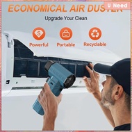 [Wishshopeeyas] Compressed Air Duster Set Hairdryer Portable Multifunction 80000RPM Turbine Snow Blo
