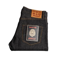 PMD & CO - GORILLA - 14oz - Denim Selvedge Accent - Black Indigo - Slim Straight