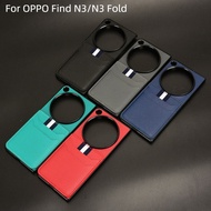 Luxury PU Leather Card Holders Hard Flip Case OPPO Find N3 N3Fold Find N3Flip Shockproof Phone Cover