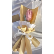 Lavender Crochet / Bunga tulip dan lavender kait / Bunga Kait / Crochet Bouquet / Bouquet Bunga