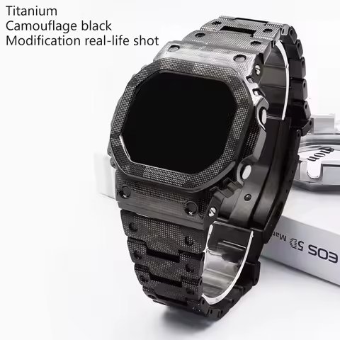 5600 5610 Titanium Alloy GMW-B5000 5035 Mod Kit For Casioak Watch G5600E GWB5600 GWM5610 DW5600 Meta