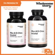 Wholesome Story Myo &amp; D-Chiro Inositol / Myo &amp; D-Chiro Inositol with MTHF Folate + Vitamin D3