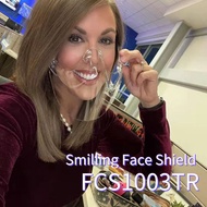 FCS1003TRCL  (Local Stock Now) Clear PC SMILLING FACE SHIELD Transparent Face Mask Make Up Visiable 