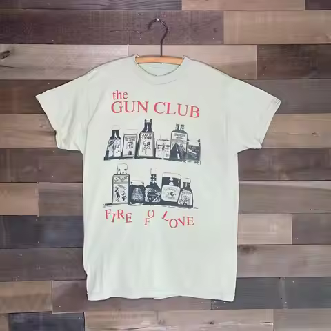 Vintage The Gun Club White Cotton T Shirt All Size S 5XL HD17