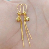 BISA COD PERHIASAN WANITA Anting Desy Jurai titanium gold mata satu  love Anti karat TERLARIS