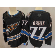 NHL Hockey Jersey Hockey Jersey Capital Home Hockey Jersey Embroidered American Long-Sleeved Sportsw