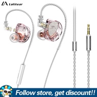 Lafitear LF1 Earbuds 1DD HIFI Music IEM Headphone High Resolution Double Ma-gnet Dynamic Earphones S