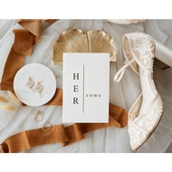 Vows card 11 - his vow her vow card with wedding promise |Wedding Vows |SHI1990