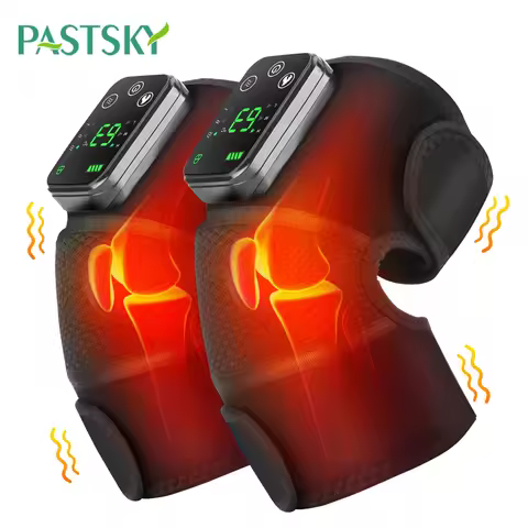 1Pair Heating Knee Massager Vibration Thermal For Knee Shoulder Massage Joint Warm Wrap Knee Brace H