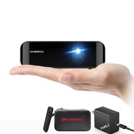 AMOOWA Mini Projector with WIFI and Bluetooth for iphone , Portable Small Projector 7000 mAh Battery