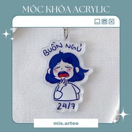 Keychain "Sleep 24/7" 4cm