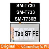 12.4' For Samsung Galaxy Tab S7 FE S7FE T730 LCD Display Touch Screen Digitizer Assembly SM-T730 SM-
