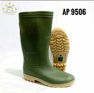 Sepatu Boot Tinggi COD - Sepatu Boot Panjang Murah AP Boots 9506 Hijau Size 37 - 43 - Sandal Sendal 