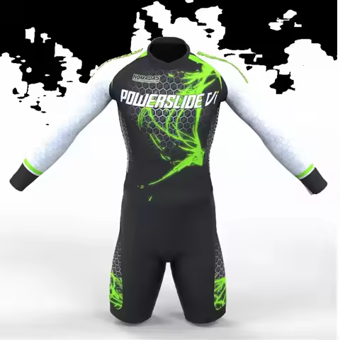Powerslide Racing Suit Speed Inline Roller Skate Skinsuit High Quality Cycling Skinsuit Mens Triathl