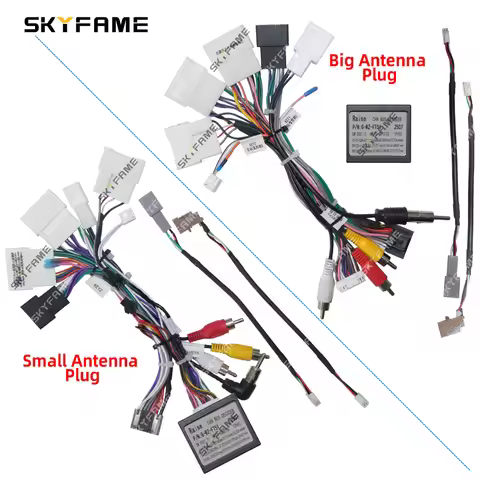 SKYFAME Car 16pin Wiring Harness Adapter Canbus Box Decoder For Toyota RAV4 Wildlander Highlander Si