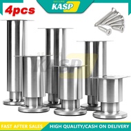 4pcs Metal Sofa Table Stand Furniture Legs Cabinet Foot Table Height Extender With Screws