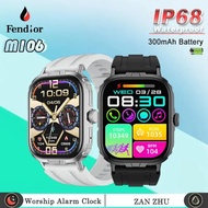 M106 Smartwatch Fendior with Donation and Alarm Clock, True IP68 Waterproof, Cofit App, 2-in-1 Smart