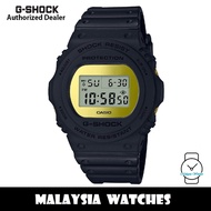 (OFFICIAL WARRANTY) Casio G-Shock DW-5700BBMB-1 Gold Metallic Mirror Digital Black Resin Watch DW570