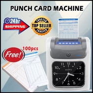 FREE Punch Card  Aibao Punch Card Machine Time Recoder(Analog) S-960P Malaysia 2 Pin Plug READY STOC