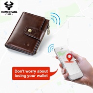 Humerpaul RFID Leather Smart Wallet with Alarm GPS Map