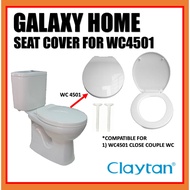 Replacement Round Shape Seat Cover for Claytan WC4501 WC4526 WATER CLOSET - White GOLDOLPHIN