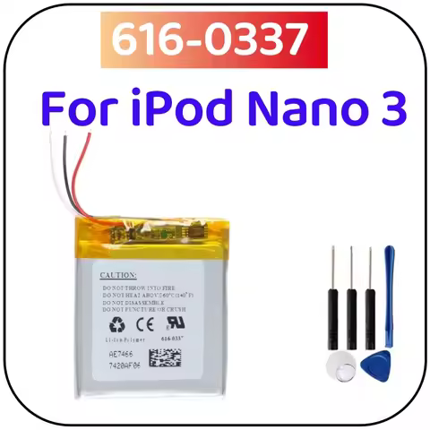 616-0337 Replacement Battery For Apple iPod Nano 3 3G 3rd 3Gen Generation 3TH MP3 A1236 Nano3 Batter