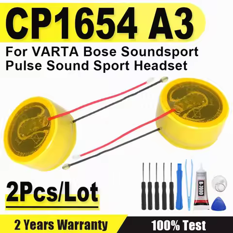 2pcs/lot CP1654 A3 Replacement Battery CP1654 A3 LIR1654 For VARTA Bose Soundsport Pulse Sound Sport