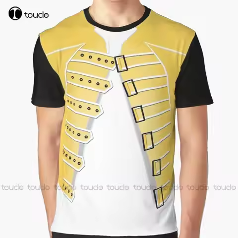Freddie Yellow Jacket Graphic Yellow Jacket Costume Mercury Fan Freddie Queen T-Shirt Custom Gift Xx