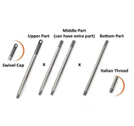 Multipurpose Extendable Steel Handle for Mop Brooms Mop Wiper / Batang Besi Mop Penyapu / Stick  Bat