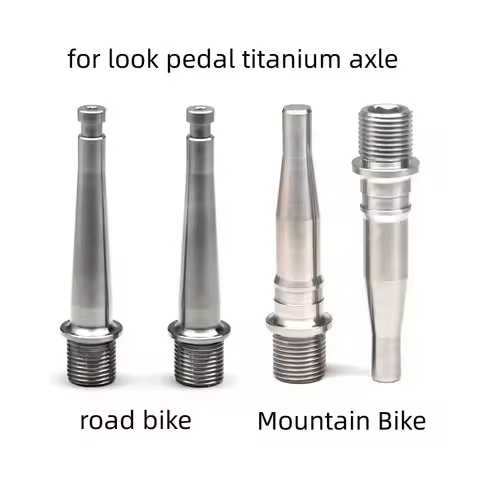 Bicycle titanium pedal axle 6al/4v (TC4) for look keo blade pedal Road bike mountain bike pedal upgr
