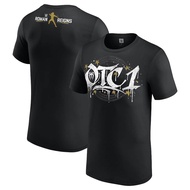 Wwe Men's Black Roman Reigns Gold OTC1 T-Shirt