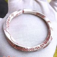 Sterling silver Tianpeng ruler, 999 sterling silver, pure ha纯银天蓬尺,999纯银,非遗传人纯手工錾刻20250416