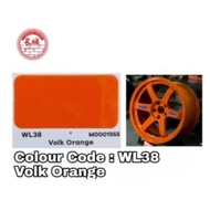 WL38 VOLK ORANGE * 2K SPORT RIM PAINT/ CAT KERETA/ CAT BANCUH