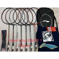 NEW LINING IGNITE 7 Badminton Racket complete ORIGINAL