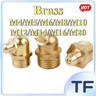 45 °/90 °/180 ° Butter Nozzle Copper Nozzle Connector Copper Oil Cup Oil Nozzle Oil Gun Injection Ex
