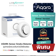 เครื่องตรวจจับควัน AQARA Sensor Smoke Detector เซ็นเซอร์ตรวจจับควัน smart home บ้านอัจฉริยะ Apple HomeKit Alexa