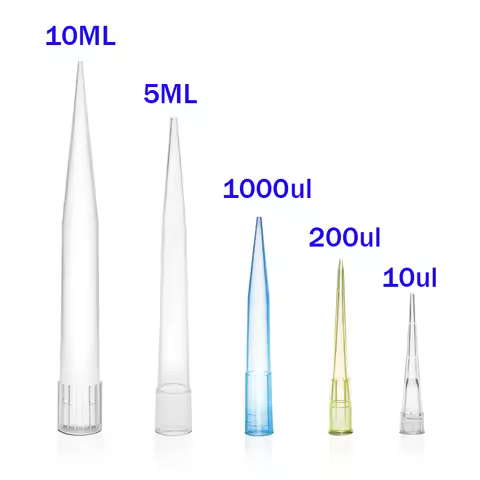 Laboratory Pipette Tips 10ul 200ul 1000ul 5ML 10ML Micropipette Disposable Plastic Pipette Tips Scie