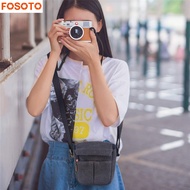 FOSOTO Camera Case Bag for Canon PowerShot SX740 SX540 G7X G9X Mark II Sony a6000 a6100 a6400 A6500 RX100 DSC-W830 W800 Panasonic Lumix GX85 Fujifilm XE3 Nikon L340 L31 J5 Mirrorless Cameras