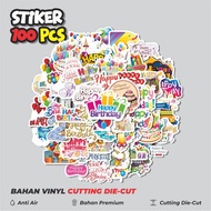 50 pcs Happy Birthday Stickers, Happy Birthday, Cute Creative Decorations for Notebooks, Skateboards