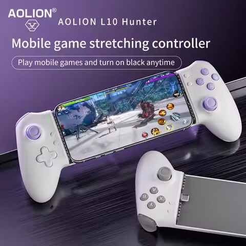 AOLION L10 Mobile Phone Gamepad Hall Effect Game Controller for iPhone 15 Android Cellphone Cloud Ga