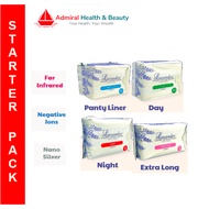Lavender Starter Combo Pack of 4 Panty Liner Sanitary Pad Napkins [ 15.5cm | 24.5cm | 33cm | 42cm ]