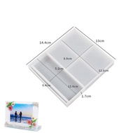 Large Heart Shape Rectangle Photo Frame Epoxy Resin Based Mold Silicone DIY Crystal Epoxy Resin Mold