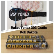 Raket Badminton YONEX GR 303 ORIGINAL GRATIS KOK DAKOTA +Grip