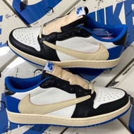 Travis Scott x Fragment Design x Air Jordan 1 Low OG SP AJ1 三方聯名 白藍黑 閃電 倒鉤 DM7866-140