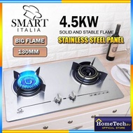 Smart Stainless Steel Built-in Hob Gas Stove Dapur Tanam 4.5KW 130mm Burner HSH-98 MGH-S633M HB802S2