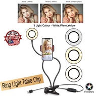 LED Ring Light With Holder Video Live Studio Lighting Lampu Youtuber Facebook