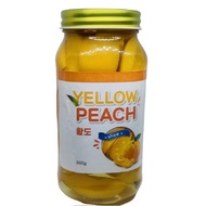 Korean Soaked Peaches (glass jar) 680g - delicious and flavorful snacks - Ho Chi Minh City Express -