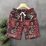 7948 People Continue Back to Cage🛒Street Wear Unique Printed Shorts Men Summer Thin Five-point Pants