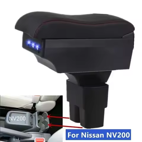 For Nissan NV200 Armrest box For Nissan NV200 Car Armrest Central Storage box Interior Retrofit with