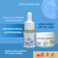 Lebih Hemat AHA BHA Serum & AHA BHA Night Cream Leika Serum AHA BHA Penghilang Milea di Wajah BPOM